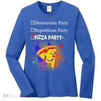 Democratic Republican Pizza Party Women's Long Sleeve Shirt thumb 0
