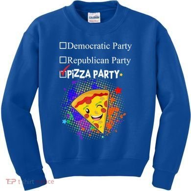 Democratic Republican Pizza Party Kids Sweatshirt