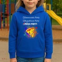 Democratic Republican Pizza Party Kids Hoodie thumb 3