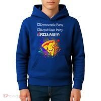 Democratic Republican Pizza Party Kids Hoodie thumb 4