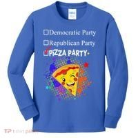 Democratic Republican Pizza Party Kids Long Sleeve Shirt thumb 0