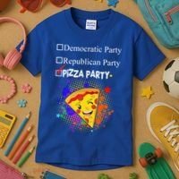 Democratic Republican Pizza Party Kids T-Shirt thumb 3