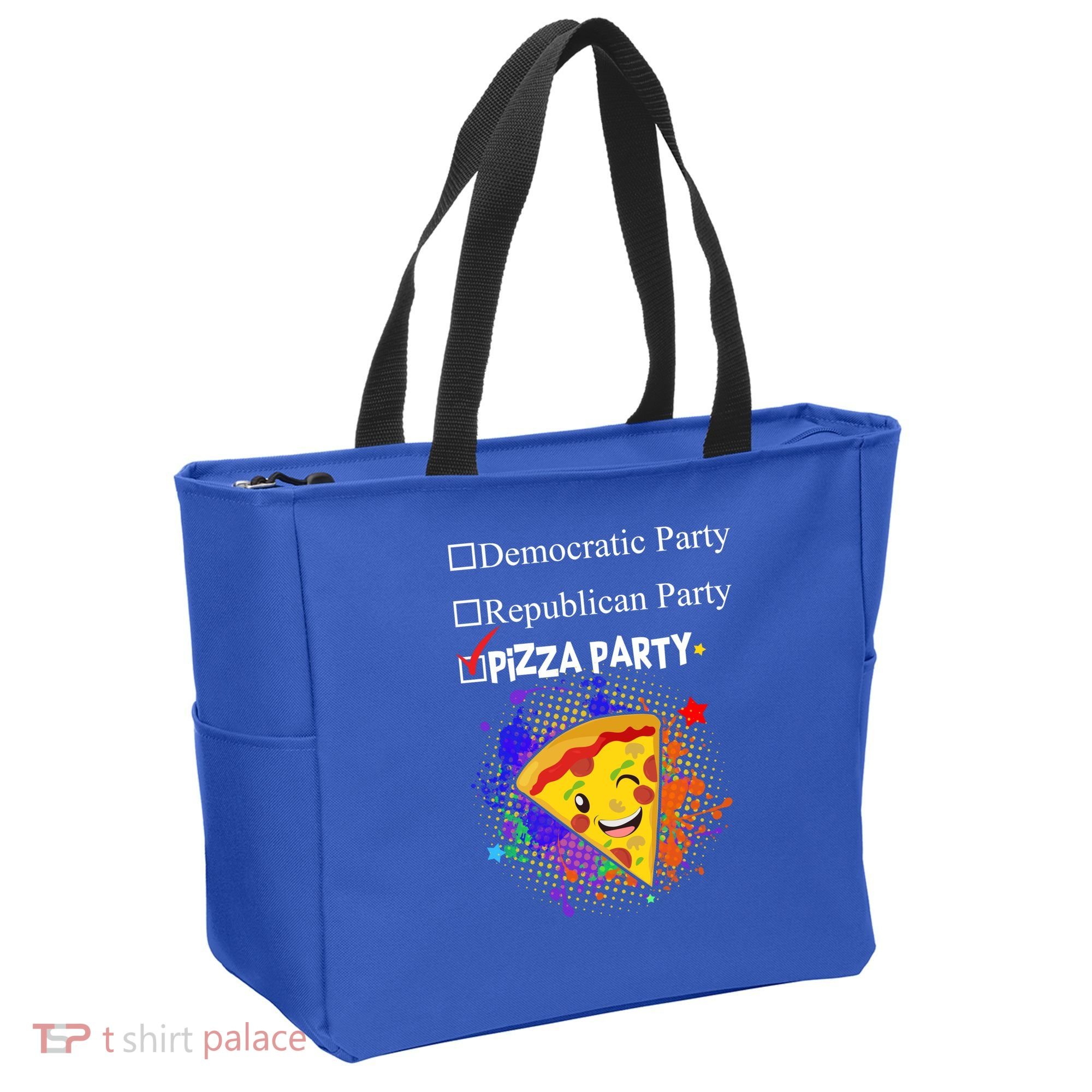 Democratic Republican Pizza Party Tote Bag