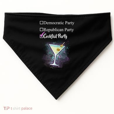 Democratic Republican Wine Party USA-Made Doggie Bandana