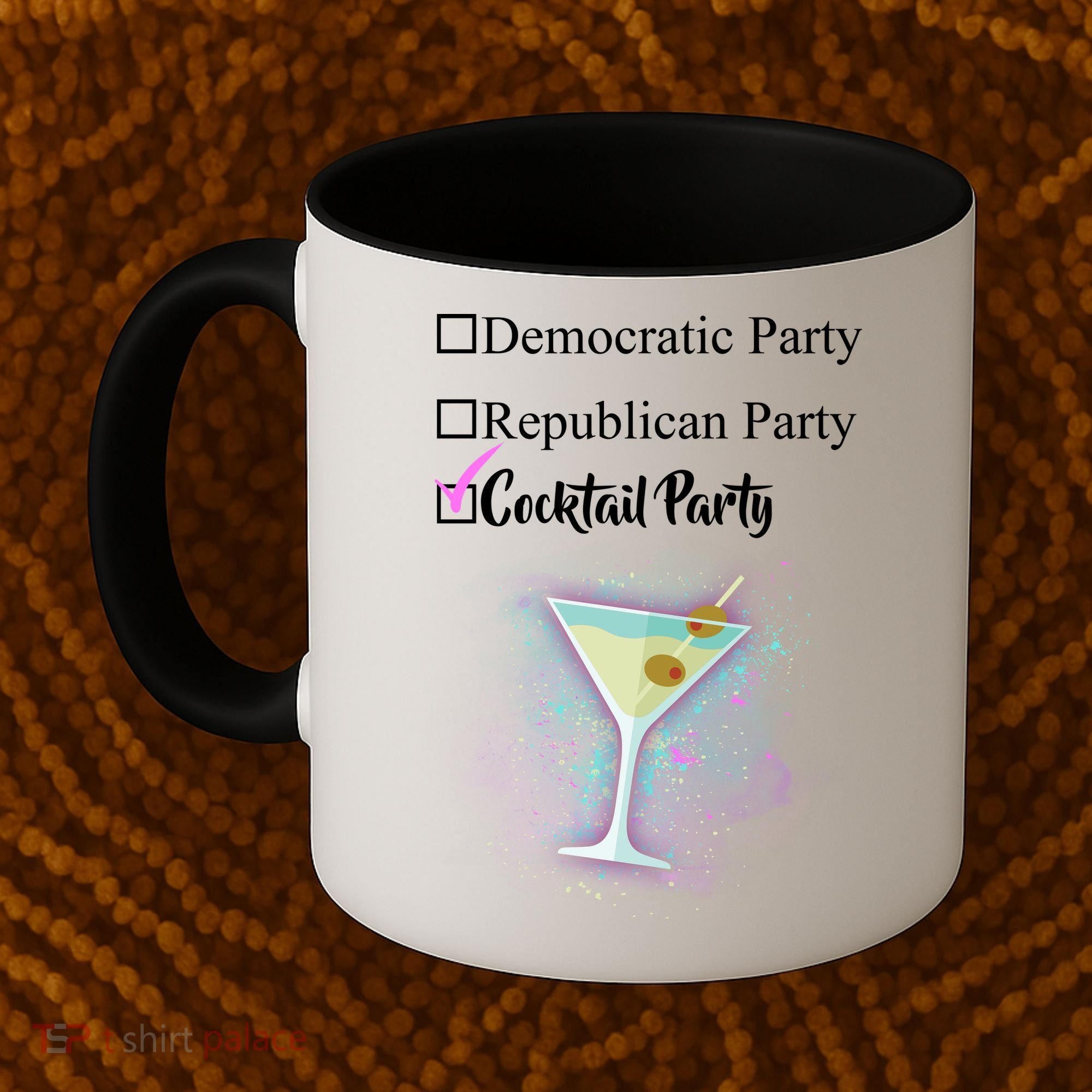 Democratic Republican Wine Party Coffee Mug