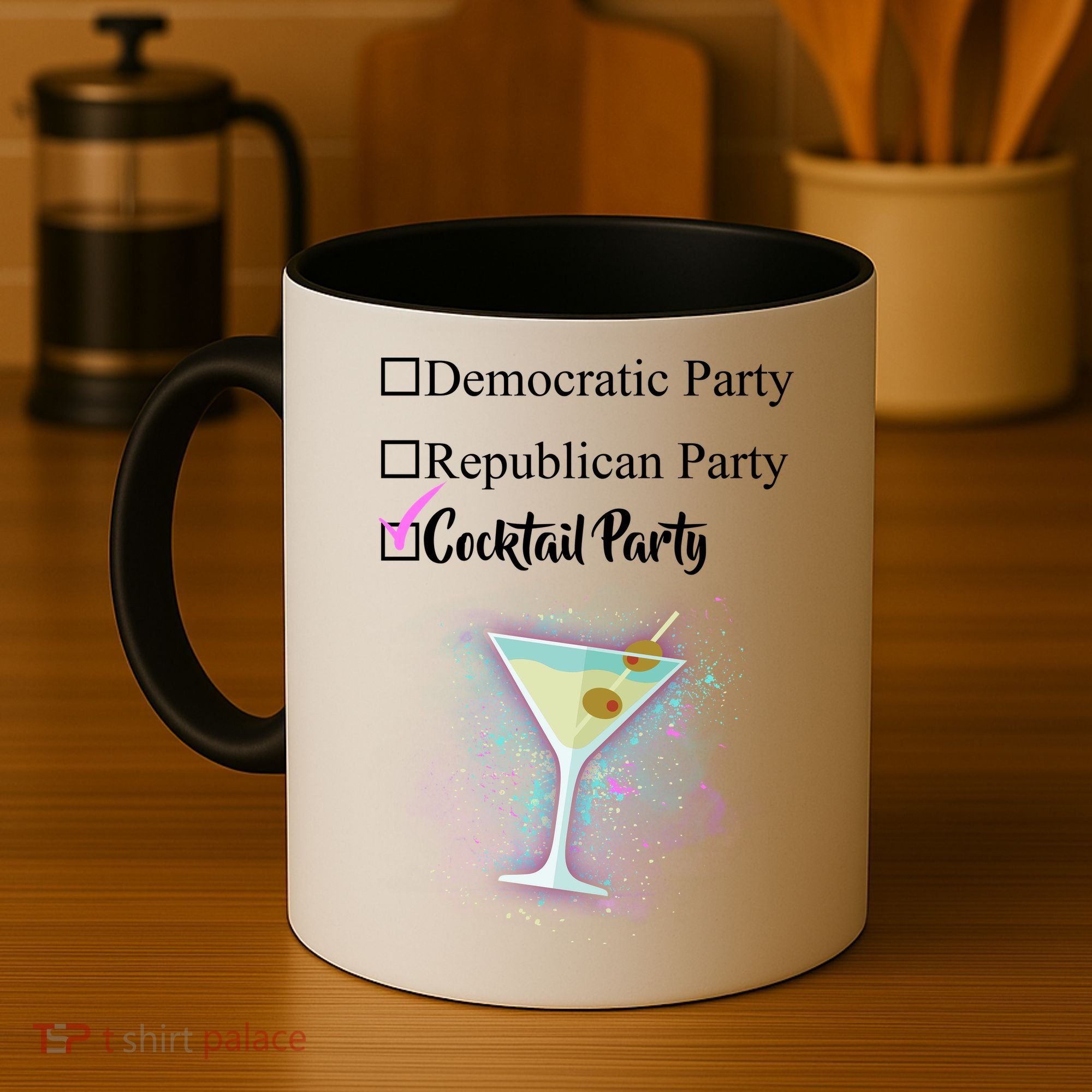 Democratic Republican Wine Party Coffee Mug