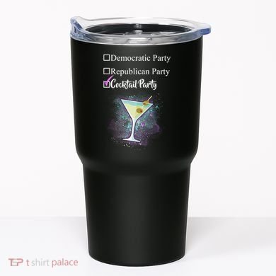 Democratic Republican Wine Party Tumbler