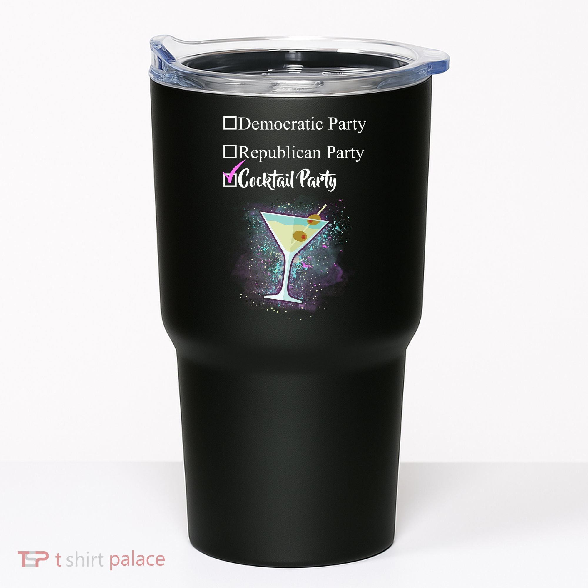 Democratic Republican Wine Party Tumbler