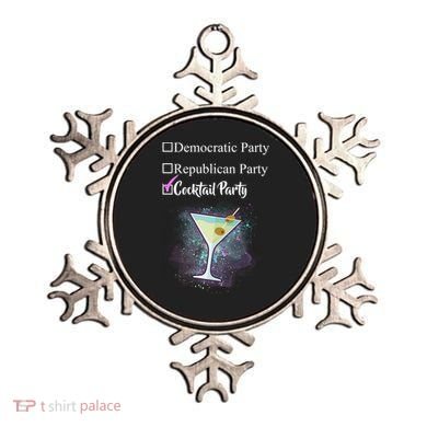 Democratic Republican Wine Party Ornament