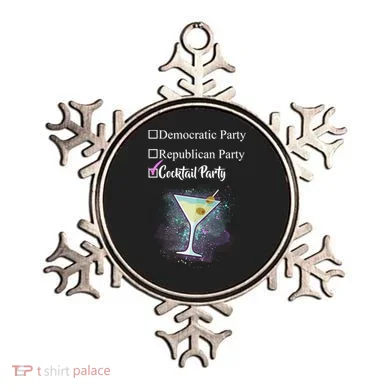 Democratic Republican Wine Party Ornament