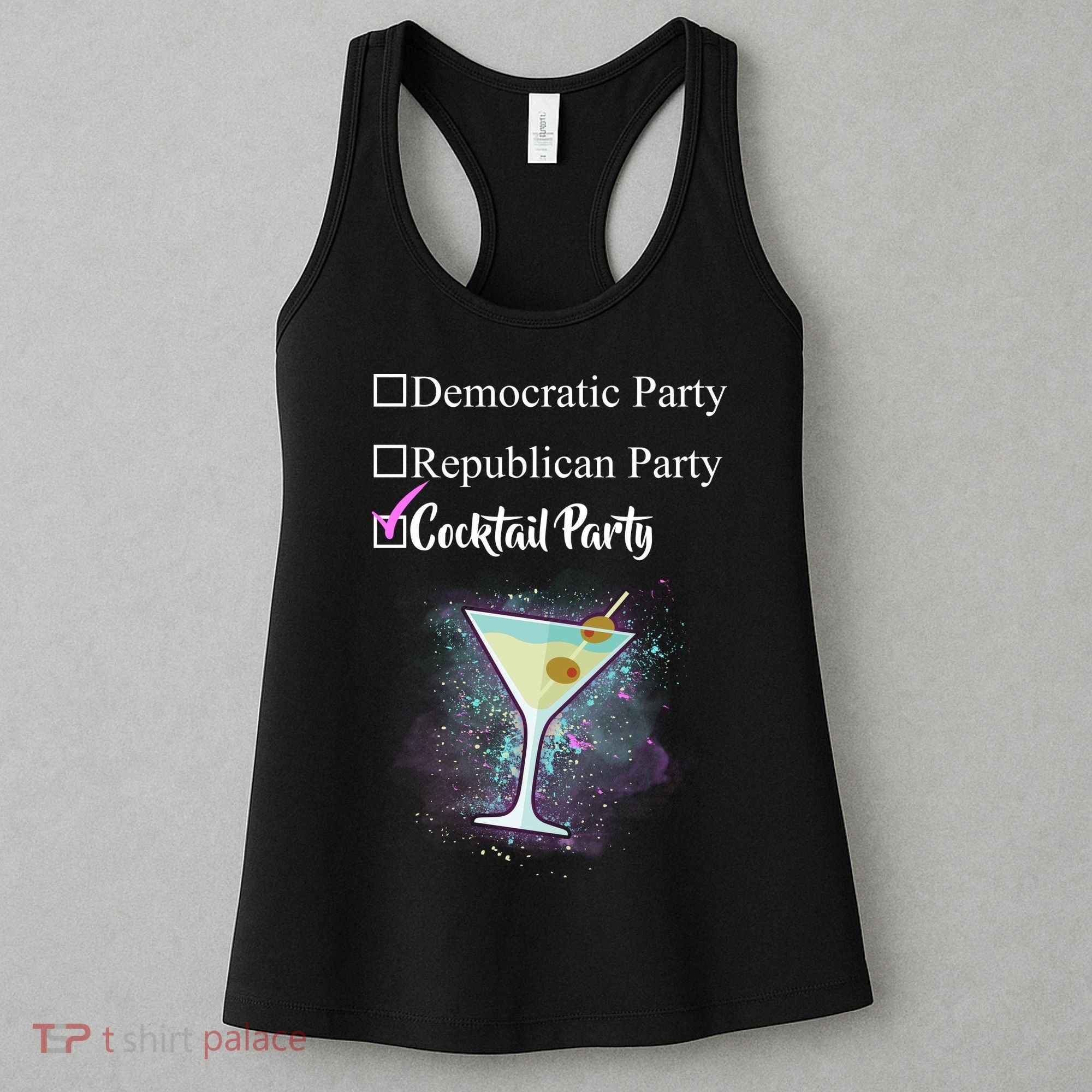 Democratic Republican Wine Party Women's Tank Top