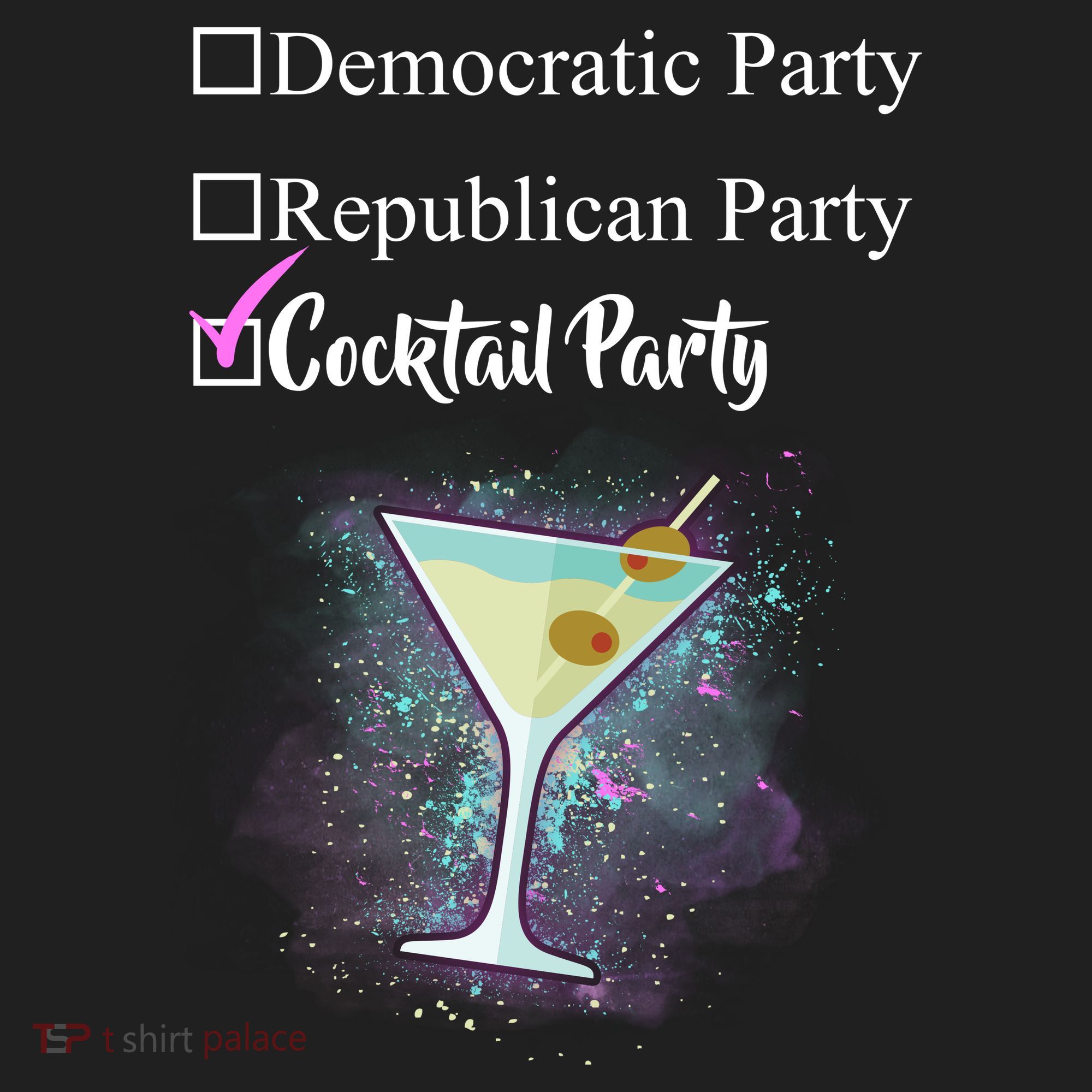 Democratic Republican Wine Party Golf Towel