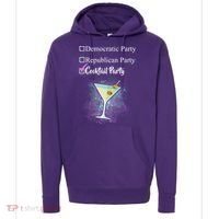 Democratic Republican Wine Party Hoodie thumb 0