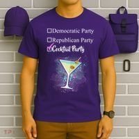 Democratic Republican Wine Party T-Shirt thumb 6