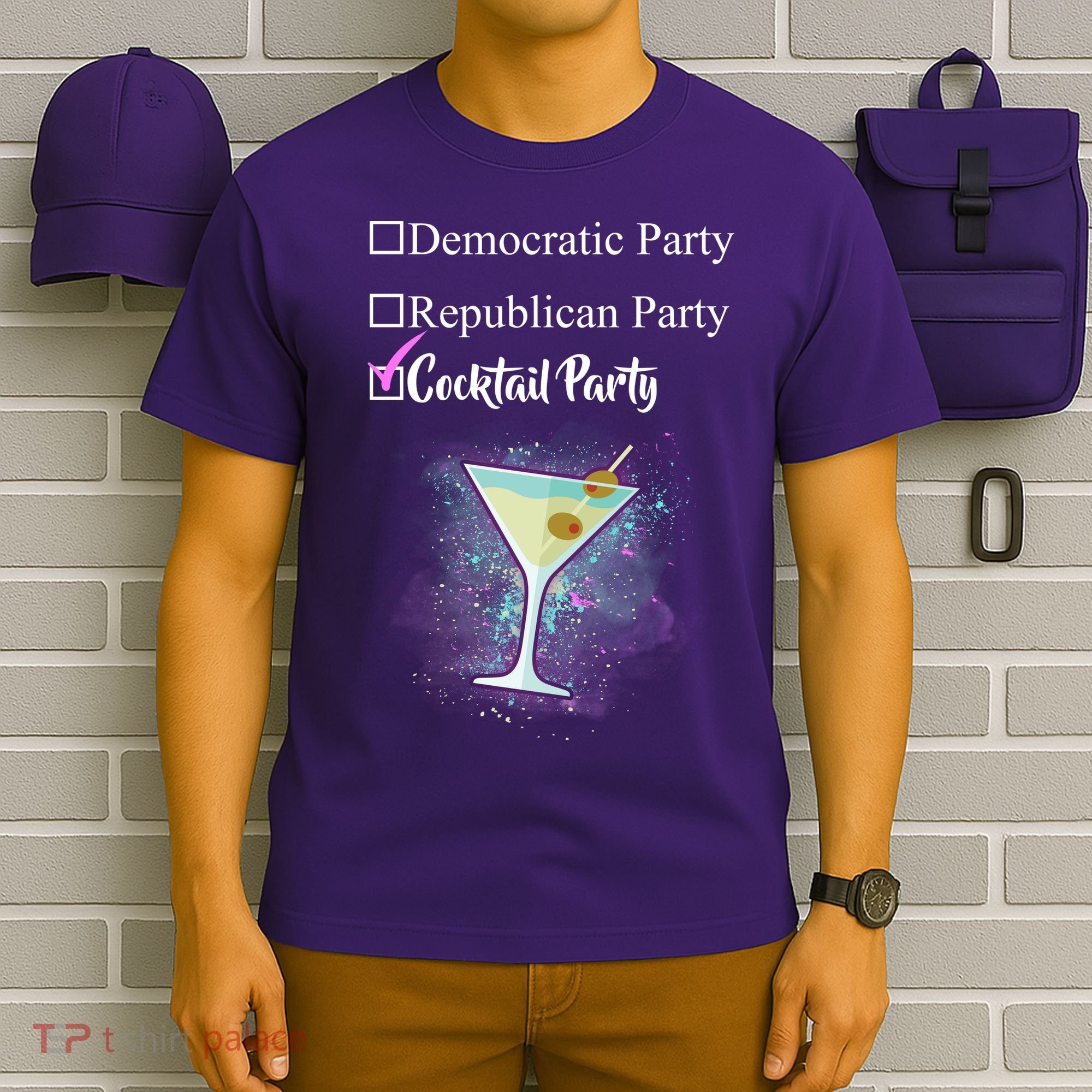 Democratic Republican Wine Party T-Shirt