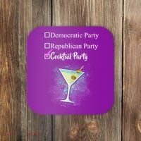 Democratic Republican Wine Party Coaster thumb 0