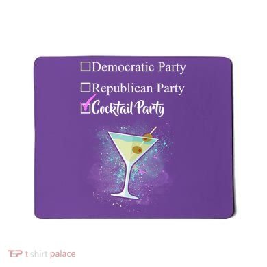Democratic Republican Wine Party Mousepad