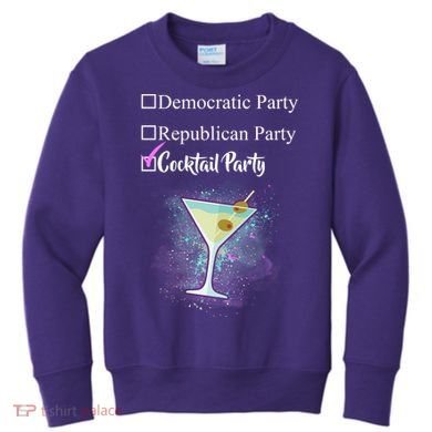 Democratic Republican Wine Party Kids Sweatshirt