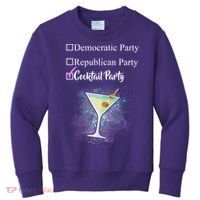 Democratic Republican Wine Party Kids Sweatshirt thumb 0