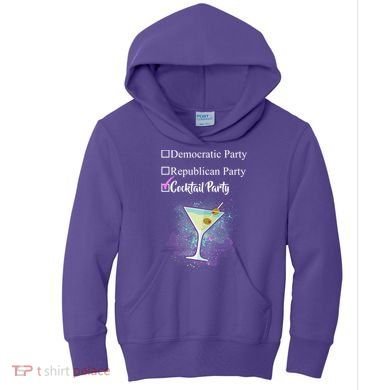 Democratic Republican Wine Party Kids Hoodie