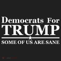 Democrats For Trump Some Of Us Are Sane Golf Towel thumb 3