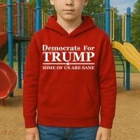 Democrats For Trump Some Of Us Are Sane Kids Hoodie thumb 2
