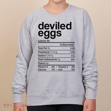 Deviled Eggs Nutrition Facts Women's Sweatshirt
