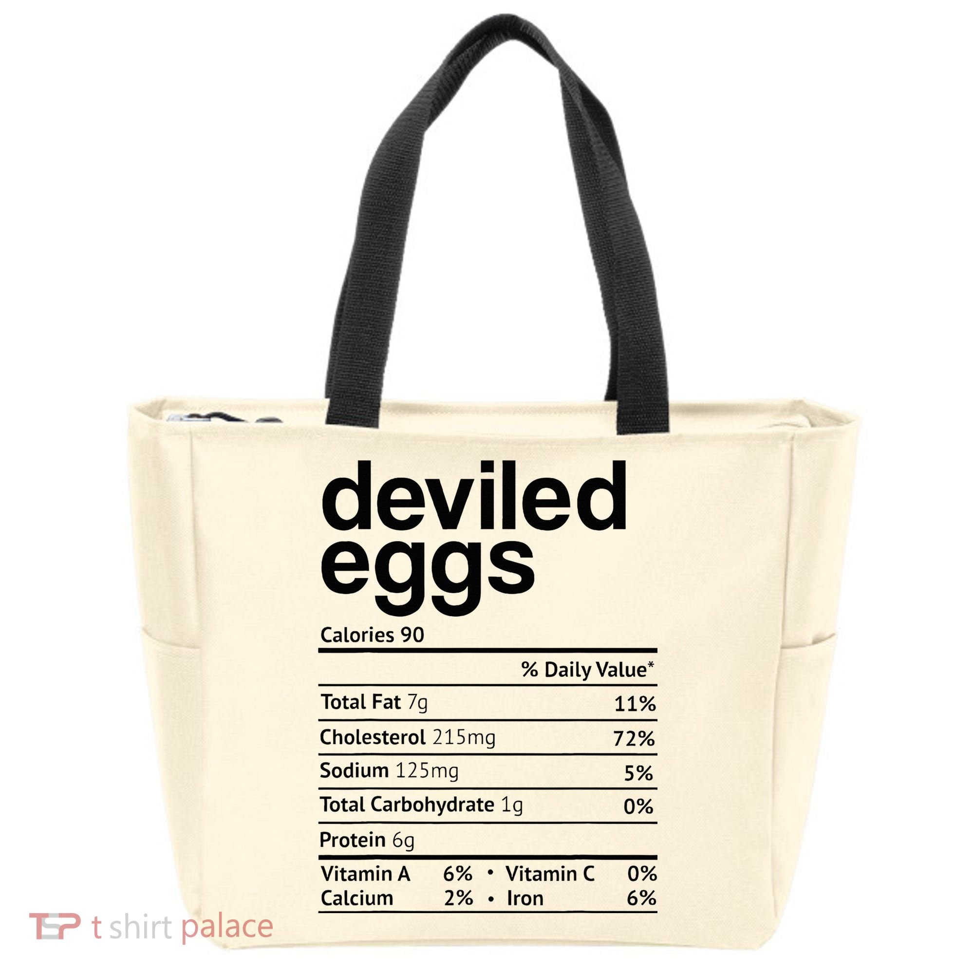 Deviled Eggs Nutrition Facts Tote Bag