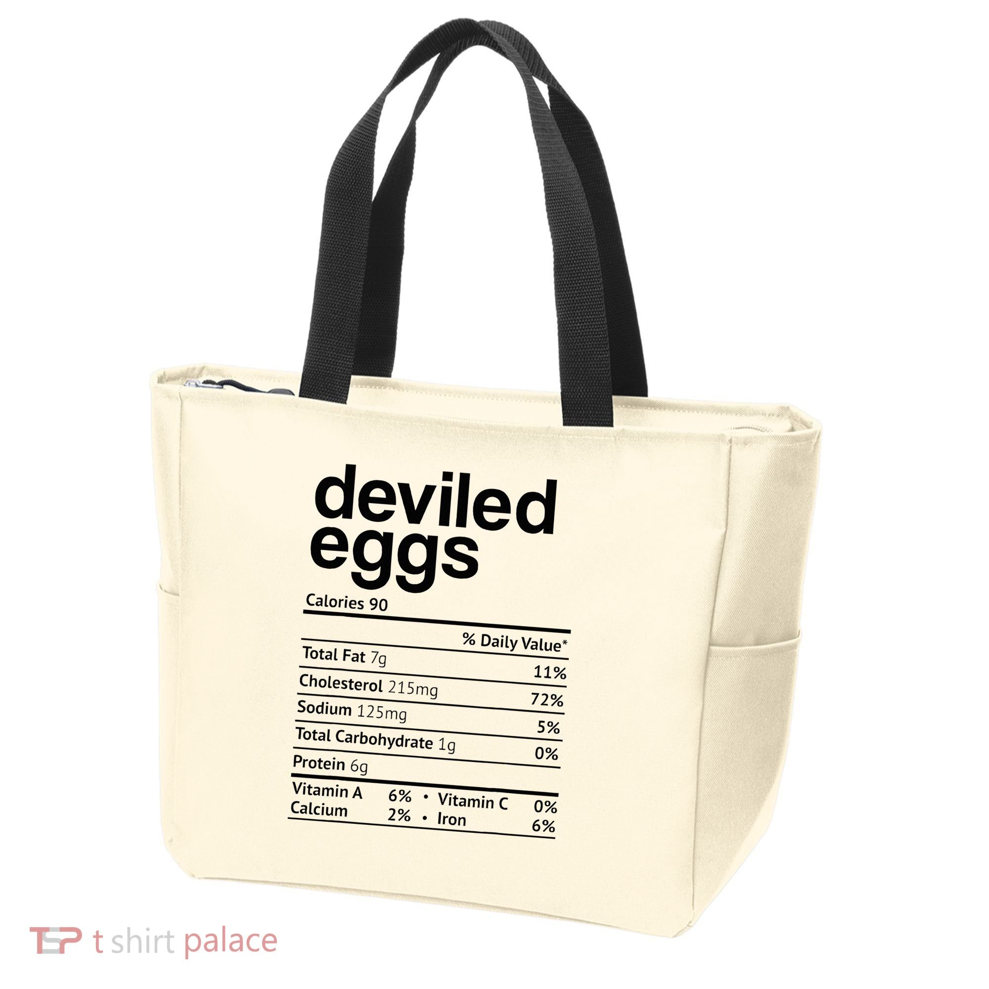 Deviled Eggs Nutrition Facts Tote Bag