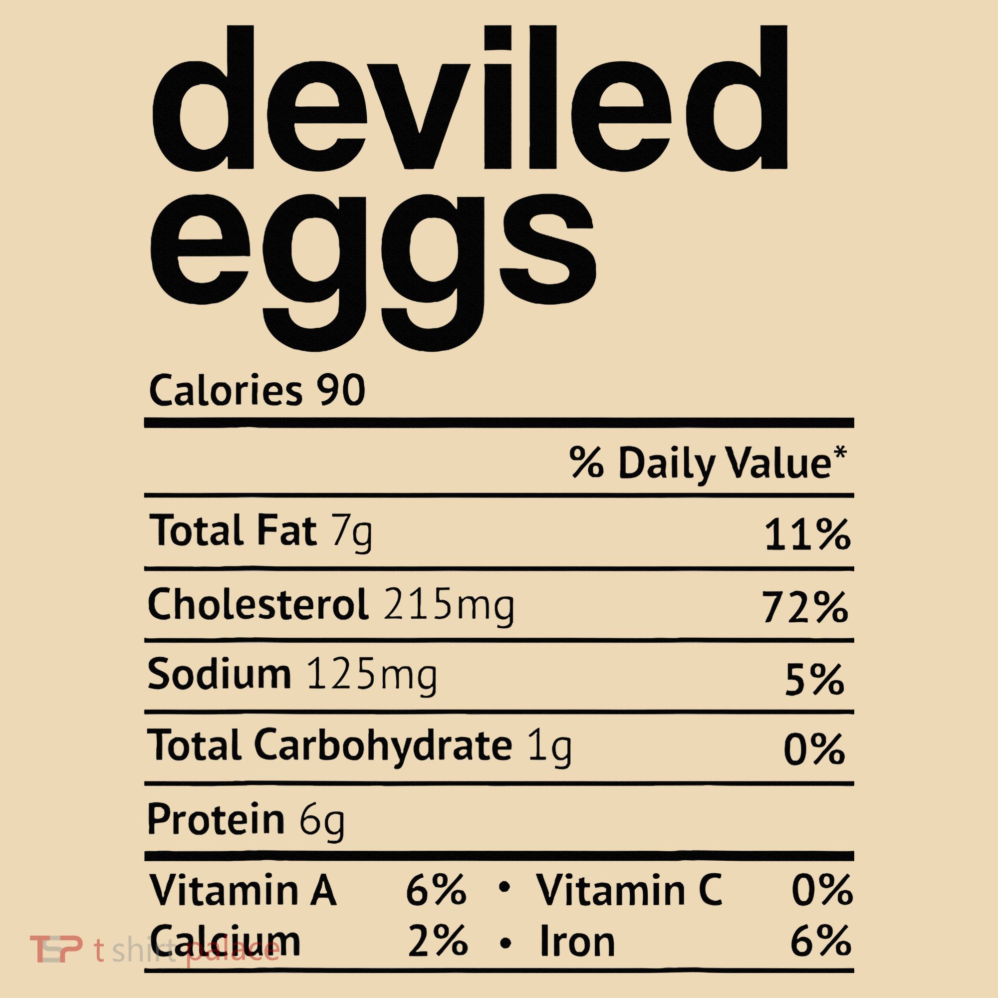 Deviled Eggs Nutrition Facts Tote Bag