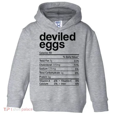 Deviled Eggs Nutrition Facts Toddler Hoodie
