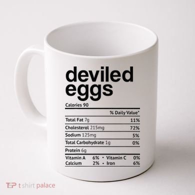 Deviled Eggs Nutrition Facts Coffee Mug