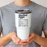 Deviled Eggs Nutrition Facts Tumbler thumb 2