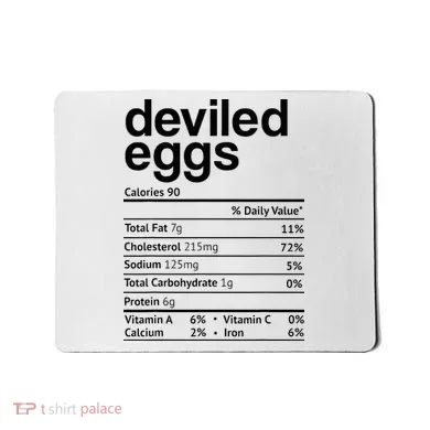 Deviled Eggs Nutrition Facts Mousepad