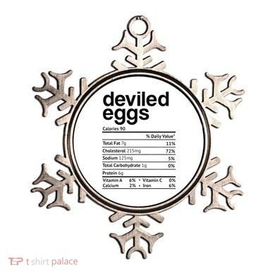 Deviled Eggs Nutrition Facts Ornament