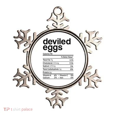 Deviled Eggs Nutrition Facts Ornament