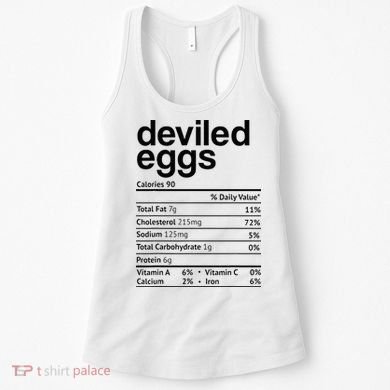 Deviled Eggs Nutrition Facts Women's Tank Top