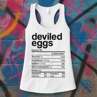 Deviled Eggs Nutrition Facts Women's Tank Top thumb 3