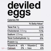 Deviled Eggs Nutrition Facts Baby Bodysuit thumb 2