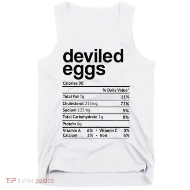 Deviled Eggs Nutrition Facts Tank Top