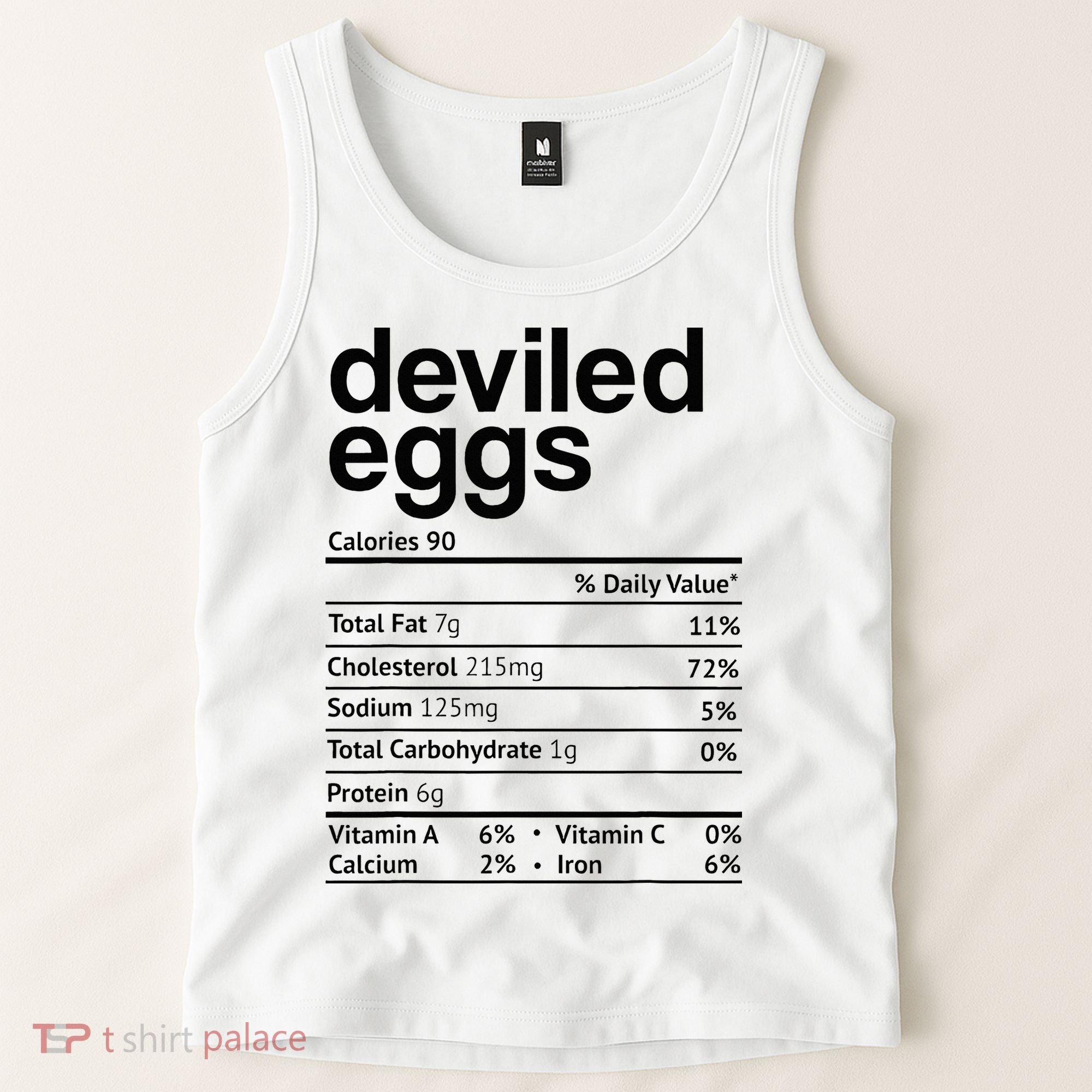 Deviled Eggs Nutrition Facts Tank Top