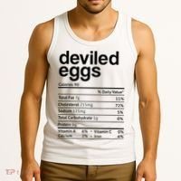 Deviled Eggs Nutrition Facts Tank Top thumb 3