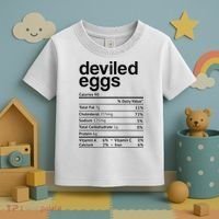 Deviled Eggs Nutrition Facts Toddler T-Shirt thumb 3