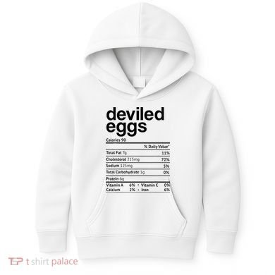 Deviled Eggs Nutrition Facts Kids Hoodie