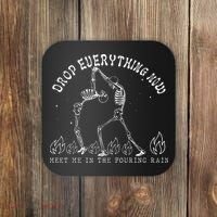 Drop Everything Now Meet Me In The Pouring Rain Skeleton Coaster thumb 0
