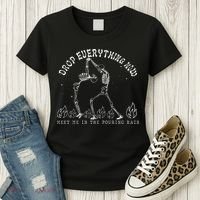 Drop Everything Now Meet Me In The Pouring Rain Skeleton Women's T-Shirt thumb 3