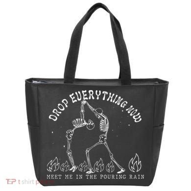 Drop Everything Now Meet Me In The Pouring Rain Skeleton Tote Bag