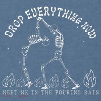 Drop Everything Now Meet Me In The Pouring Rain Skeleton Garment-Dyed Sweatshirt thumb 2