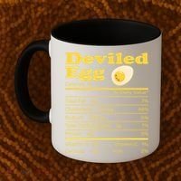 Deviled Egg Nutrition Facts Funny Thanksgiving Food Matching Coffee Mug thumb 2