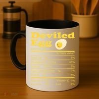 Deviled Egg Nutrition Facts Funny Thanksgiving Food Matching Coffee Mug thumb 4